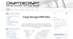 Desktop Screenshot of cryptdecrypt.com