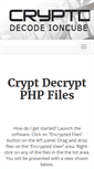 Mobile Screenshot of cryptdecrypt.com