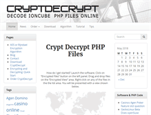 Tablet Screenshot of cryptdecrypt.com